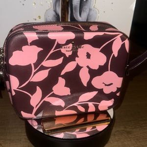Kate Spade ♠️ floral burgundy crossbody